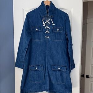 J.Crew Harbor denim dress in indigo wash